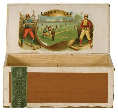 1891 Diamond King Cigar Box